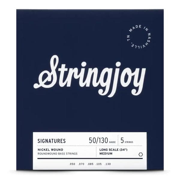 Stringjoy-5弦エレキベース弦SJ-BA50130LS 5 String Nickel Long Scale Medium 50-130