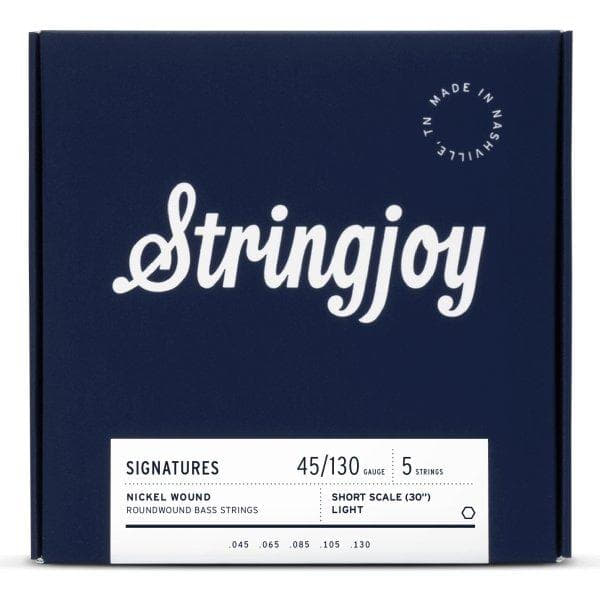Stringjoy-5弦エレキベース弦SJ-BA45130SS 5 String Nickel Short Scale Light 45-130