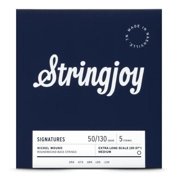 Stringjoy-5弦エレキベース弦SJ-BA50130XL 5 String Nickel Extra Long Scale Medium 50-130