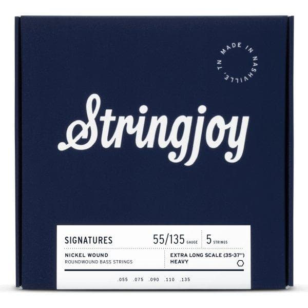 Stringjoy-5弦エレキベース弦SJ-BA55135XL 5 String Nickel Extra Long Scale Heavy 55-135