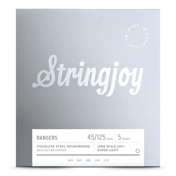 Stringjoy-5弦エレキベース弦SJ-RA45125LS 5 String Stainless Long Scale Super Light 45-125