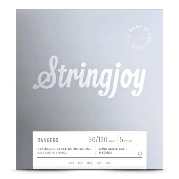 Stringjoy-5弦エレキベース弦SJ-RA50130LS 5 String Stainless Long Scale Medium 50-130