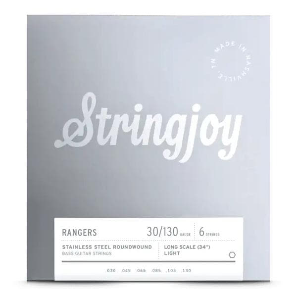 Stringjoy-6弦エレキベース弦SJ-RA30130LS 6 String Stainless Long Scale Light 30-130