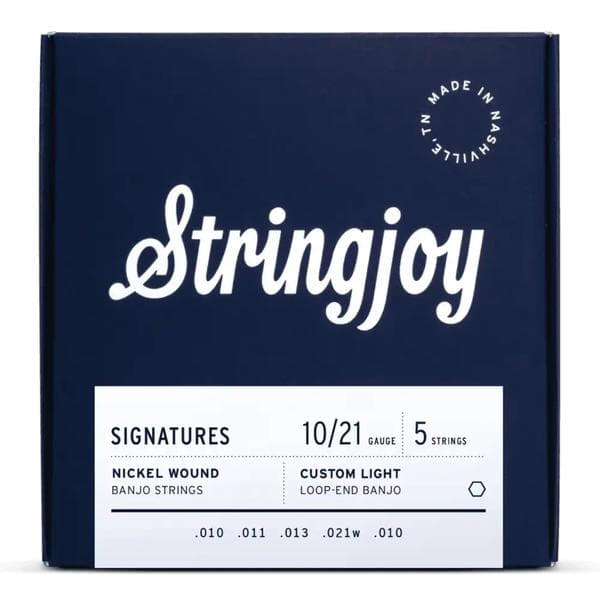 Stringjoy-5弦バンジョー弦SJ-NW1021 5 String Banjo Nickel Custom Light 10-21