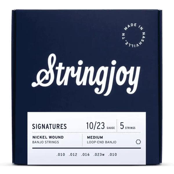 Stringjoy-5弦バンジョー弦SJ-NW1023 5 String Banjo Nickel Medium 10-23