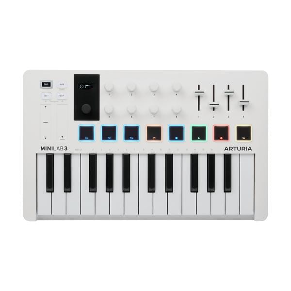 Arturia-MIDIキーボードコントローラーMINILAB 3 White