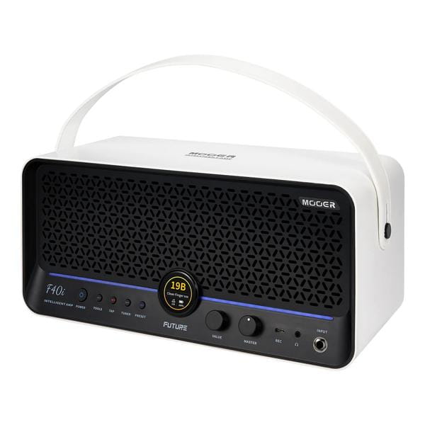 MOOER-デスクトップモデリングギターアンプF40i Snowfall White