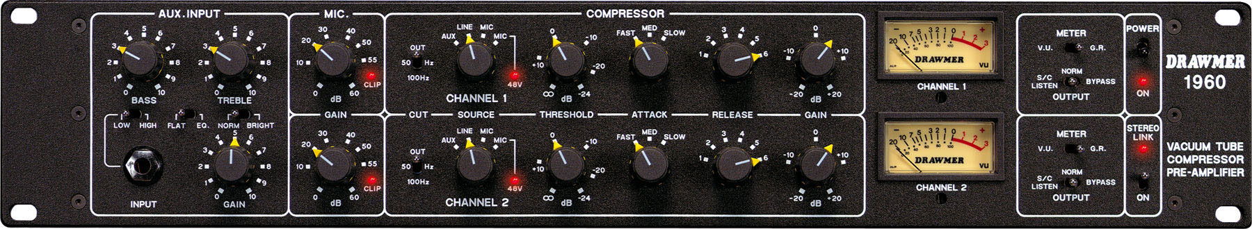 DRAWMER 60sシリーズ 2ch マイクプリアンプ+compressor1960新品在庫