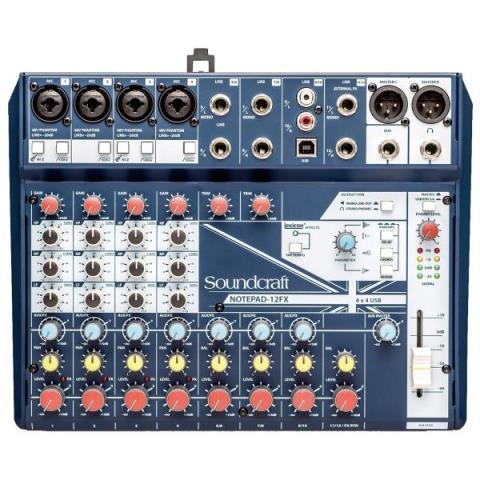 Soundcraft-コンパクトミキサー/USBオーディオインターフェイス
Notepad-12FX