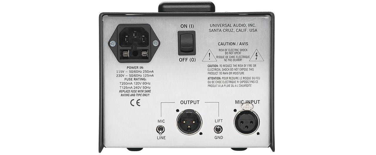 Solo/610 Classic Tube 1-Channel Mic Pre/DI背面画像 Solo/610 Classic Tube 1-Channel Mic Pre/DI背面画像
