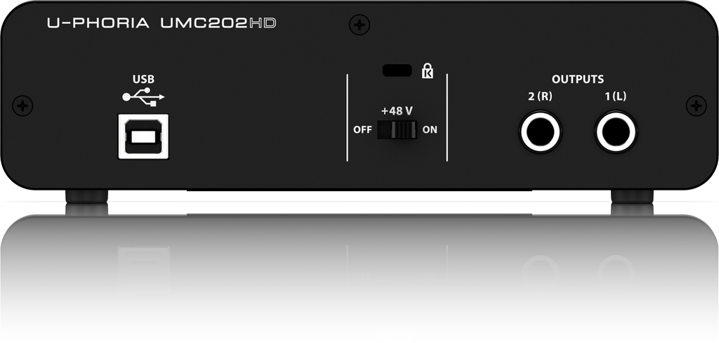 UMC202HD U-PHORIA背面画像 UMC202HD U-PHORIA背面画像