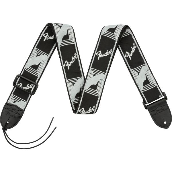 FenderMonogrammed Strap Black/Light Grey/Dark Grey