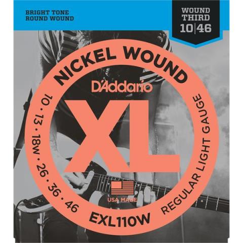 D'Addario-ギター用弦EXL110W Regular Light Wound 3rd 10-46