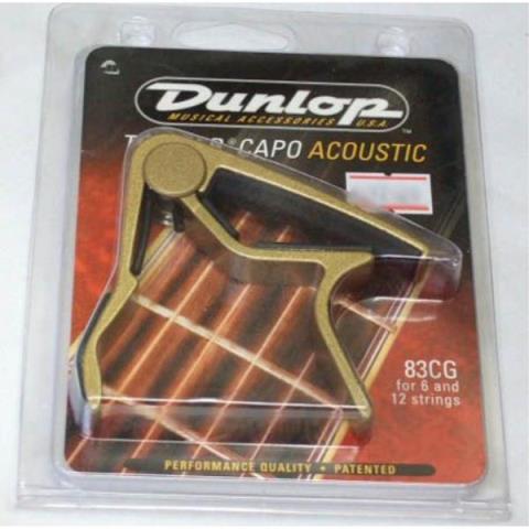 Dunlop-カポタストAcoustic Curved Trigger Capos 83CG Gold
