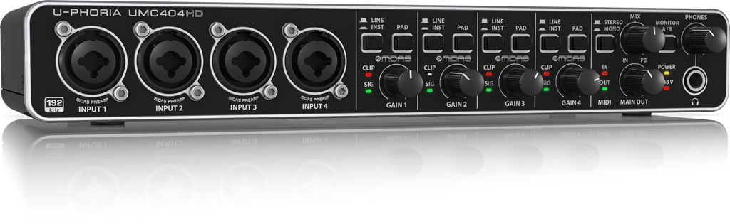 BEHRINGER USBオーディオインターフェースUMC404HD U-PHORIA新品在庫状況をご確認ください MUSIC PLANT  WEBSHOP