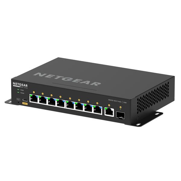 NETGEAR-POE+対応(110W) 1Gポート×9 SFPスロット×1 フルマネージスイッチGSM4210PD