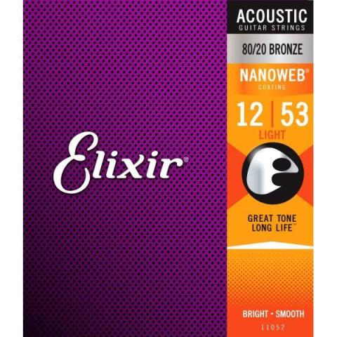 Elixir-8弦アコースティックバリトンギター弦11308 8弦 Baritone 12-70