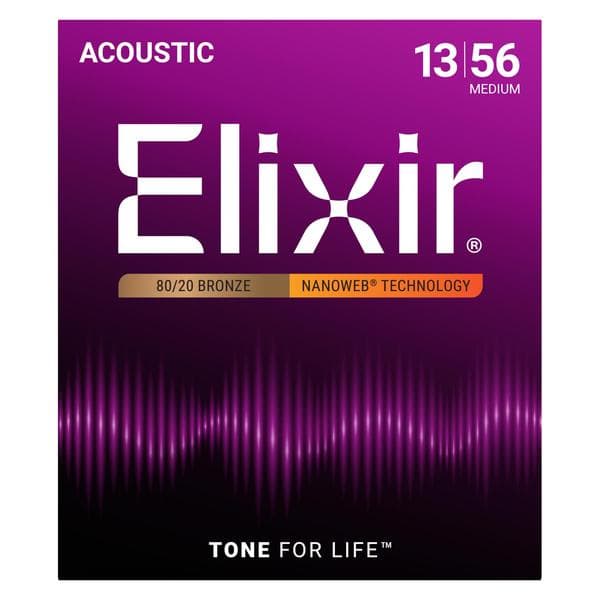 Elixir-アコースティックギター弦11102 Medium 13-56