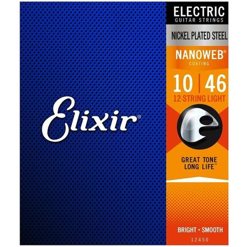 Elixir-12弦エレクトリックギター弦12450 12弦 Light 10-46