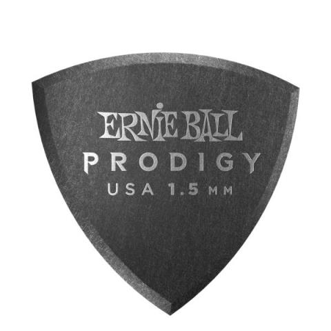 ERNIE BALL-ピック1.5MM BLACK SHIELD PRODIGY PICKS 6-PACK