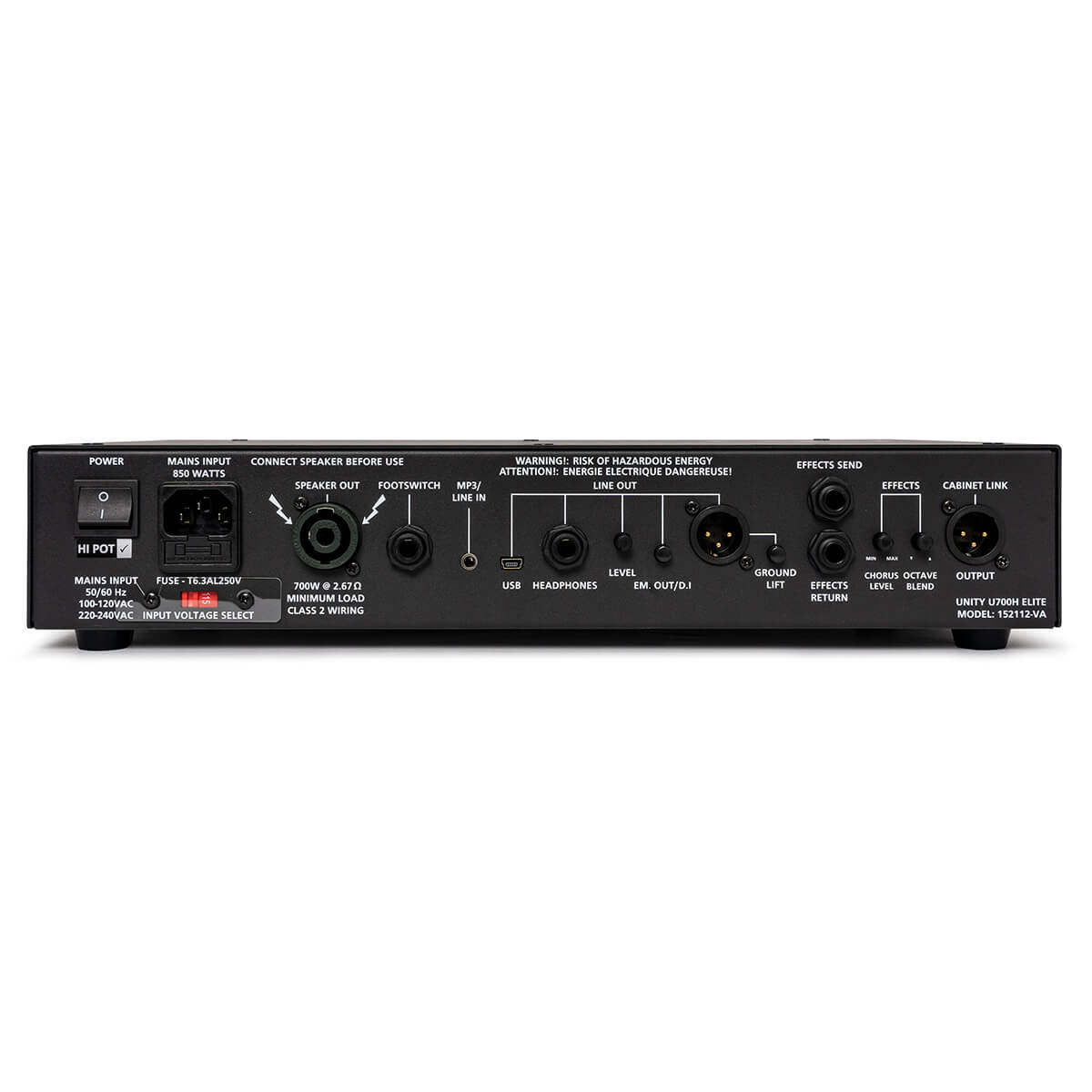 Unity Elite 700H背面画像 Unity Elite 700H背面画像