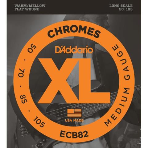 D'Addario-エレキベースフラットワウンド弦ECB82 Medium 50-105