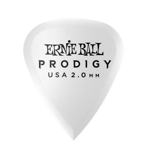ERNIE BALL-ピック2.0MM WHITE STANDARD PRODIGY PICKS 6-PACK