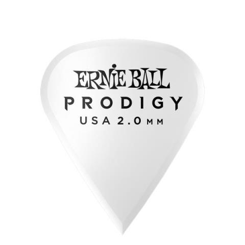 ERNIE BALL-ピック2.0MM WHITE SHARP PRODIGY PICKS 6-PACK