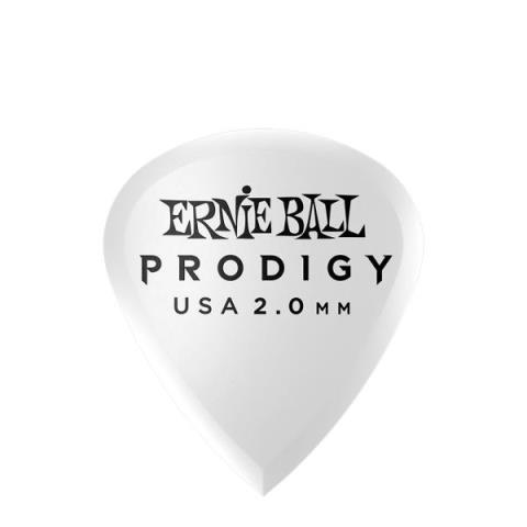 ERNIE BALL-ピック2.0MM WHITE MINI PRODIGY PICKS 6-PACK