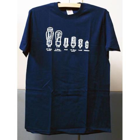 --TシャツBlue-Tube Shapes-Medium