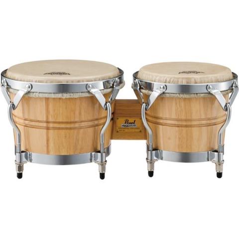 Pearl White Wood Bongos w/REMO NUSKYN Headsシリーズ ボンゴBG