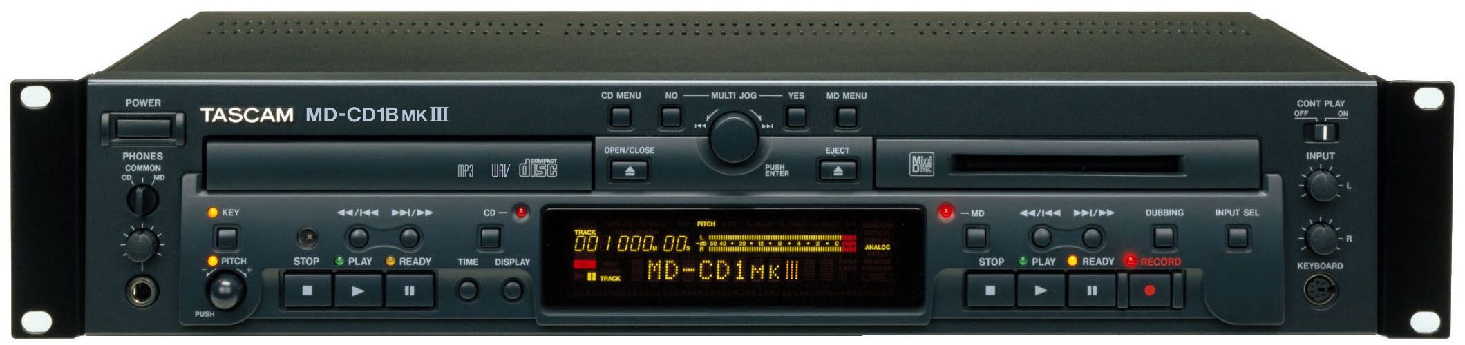 TASCAM MD CDコンボデッキMD-CD1BMKIII新品生産完了品です。 | MUSIC PLANT WEBSHOP