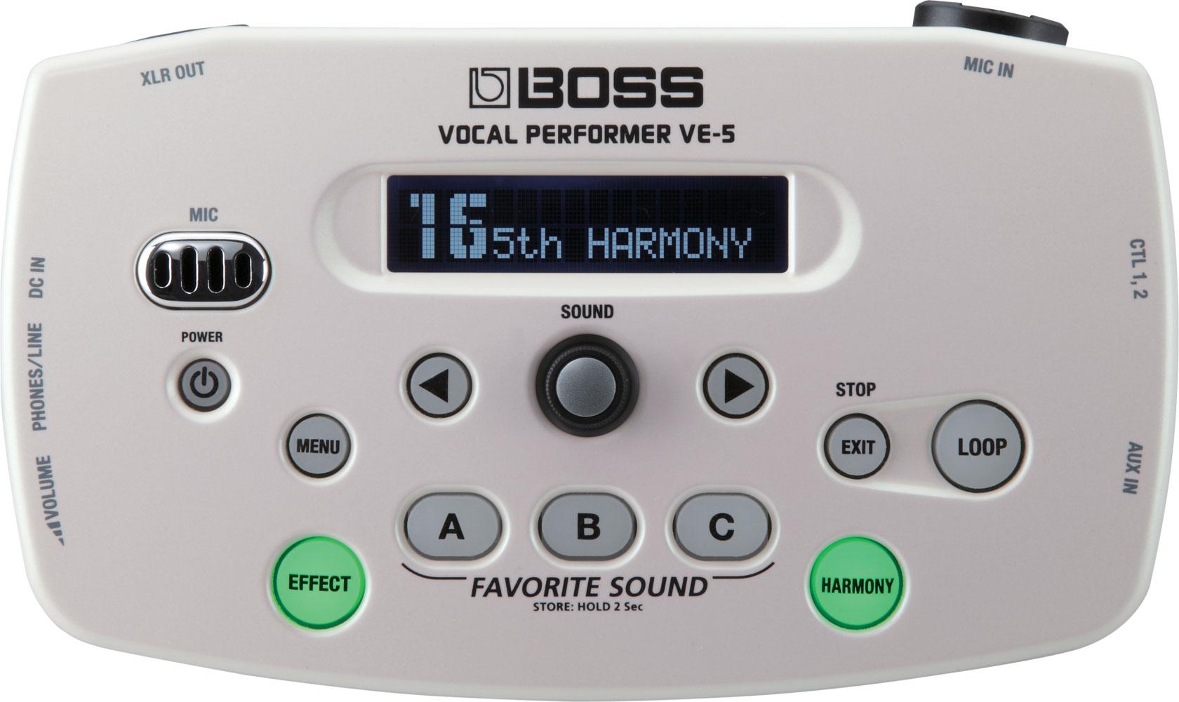 VE-5 WH Vocal Performerパネル画像