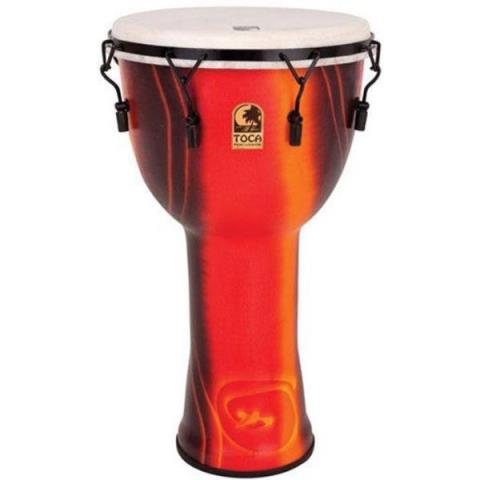 TOCA-ジャンベSFDMX-10F Freestyle Mechanically Tuned Djembe 10",Fiesta Red