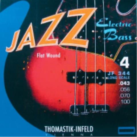 THOMASTIK INFELD-エレキベースフラットワウンド弦JF344 Nickel Flatwound Medium 43-100