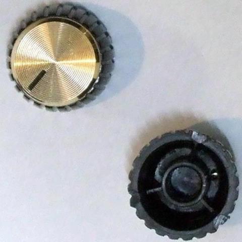 Marshall-プッシュオン式ノブJCM900 knob cap PACK00023 8個