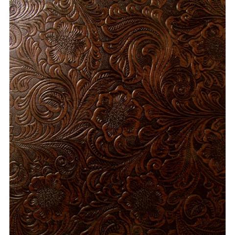 -Cabinet Covering  Brown, Country Western floral pattern
