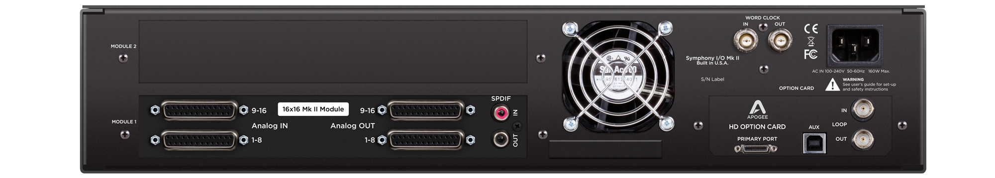 Symphony I/O Mk II 16 x 16 Pro Tools HD背面画像 Symphony I/O Mk II 16 x 16 Pro Tools HD背面画像