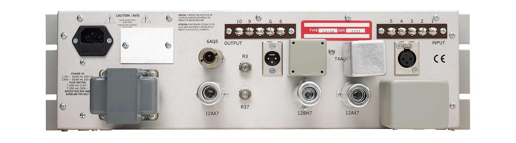 Teletronix LA-2A Classic Leveling Amplifier背面画像 Teletronix LA-2A Classic Leveling Amplifier背面画像