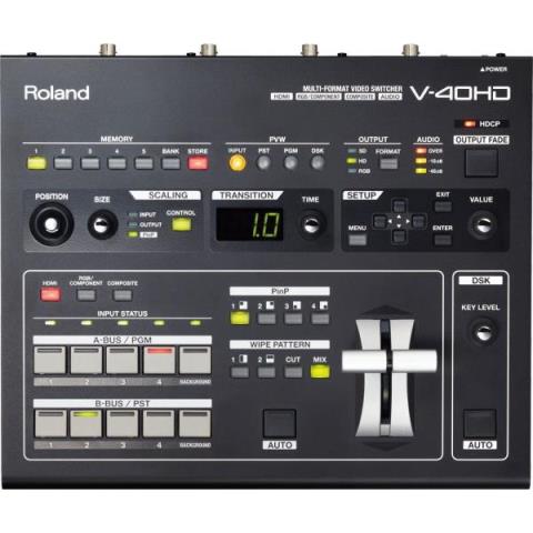Roland-マルチフォーマット・ビデオ・スイッチャーV-40HD