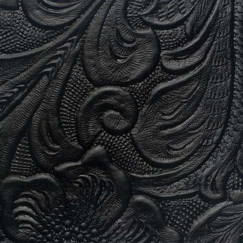 -

Cabinet Covering  Black, Western pattern