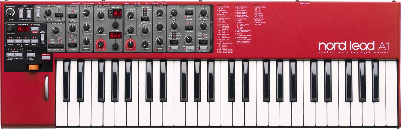 NORD LEAD A1パネル画像 NORD LEAD A1パネル画像