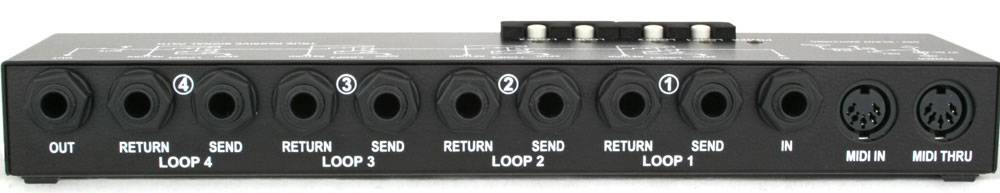 MIDI 4 x LOOP M4L背面画像 MIDI 4 x LOOP M4L背面画像