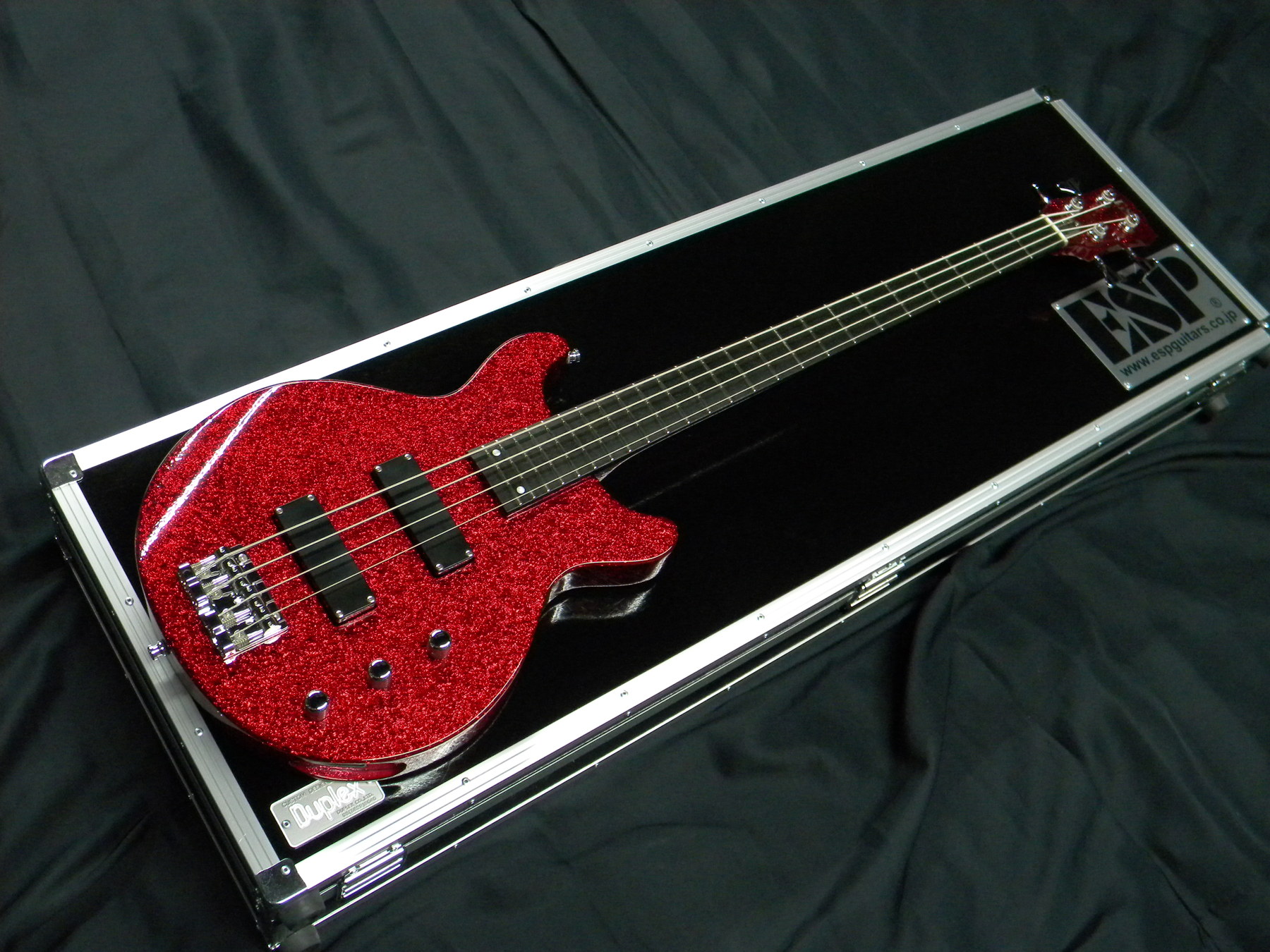 ESP エレキベースJ-TVB-V glitter Sig. Serial #3 30本限定品 LUNA SEA