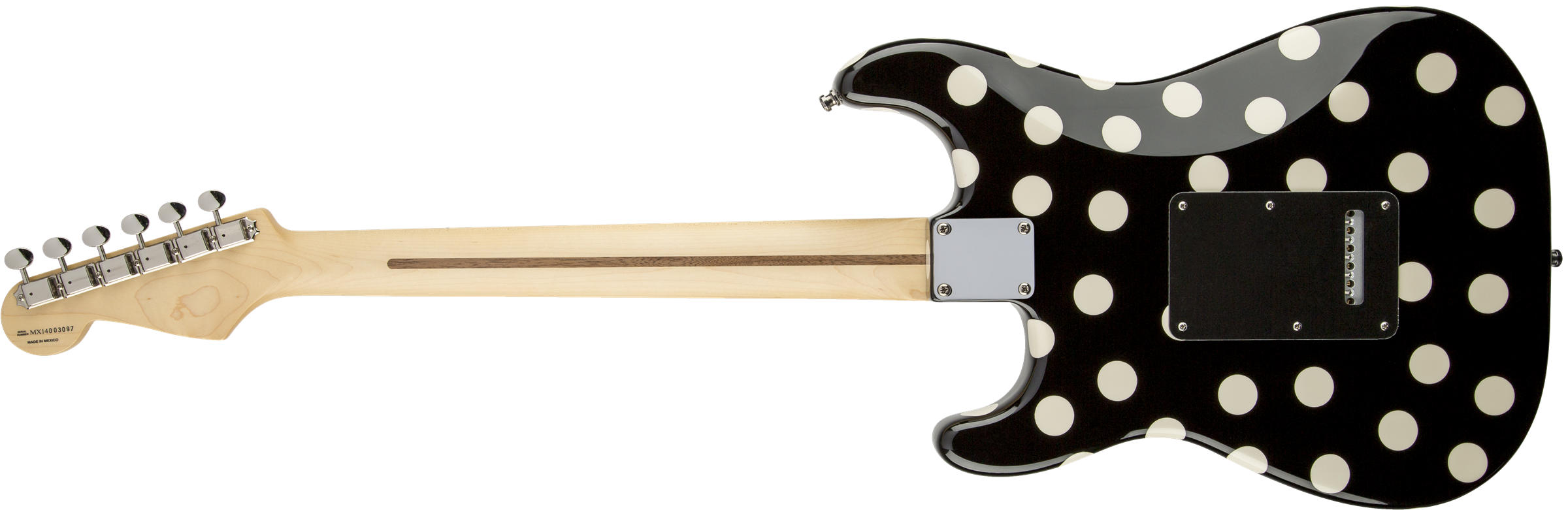 Buddy Guy Standard Stratocaster Maple Fingerboard, Polka Dot Finish背面画像 Buddy Guy Standard Stratocaster Maple Fingerboard, Polka Dot Finish背面画像