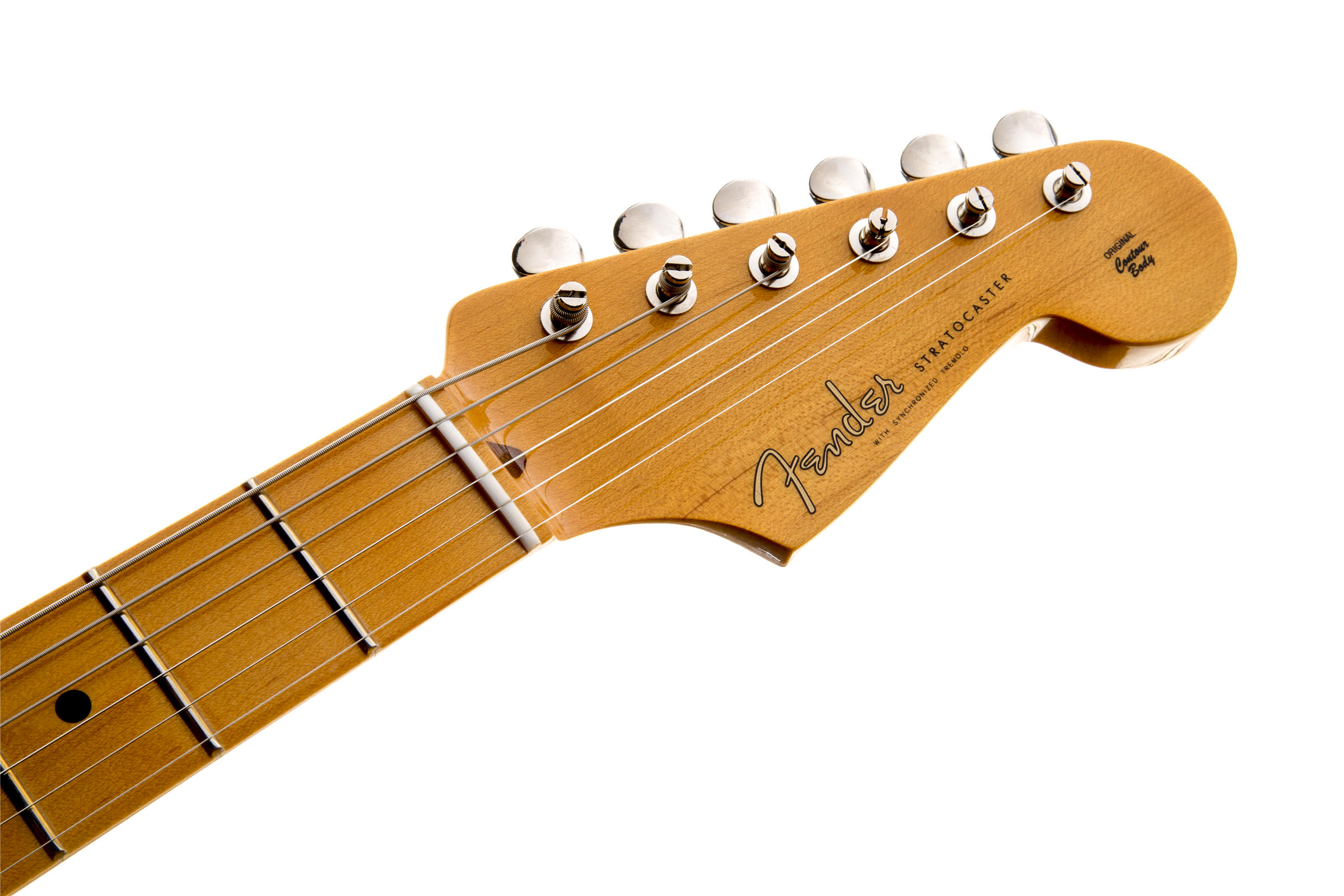 Eric Johnson Stratocaster Maple Fingerboard, White Blondeヘッド画像 Eric Johnson Stratocaster Maple Fingerboard, White Blondeヘッド画像