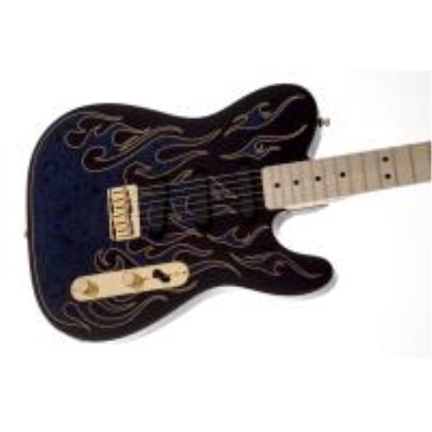 Fender-テレキャスターJames Burton Telecaster Maple Fingerboard, Blue Paisley Flames