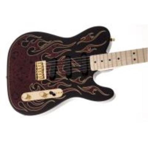 Fender-テレキャスターJames Burton Telecaster  Maple Fingerboard, Red Paisley Flames