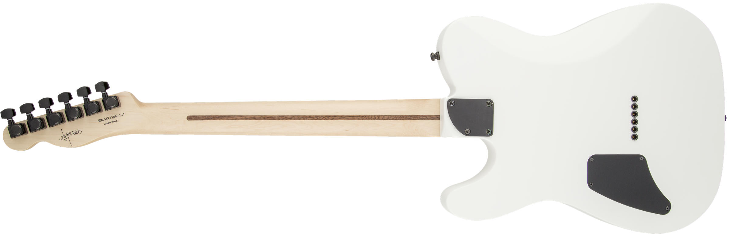 Jim Root Telecaster Ebony Fingerboard, Flat White背面画像