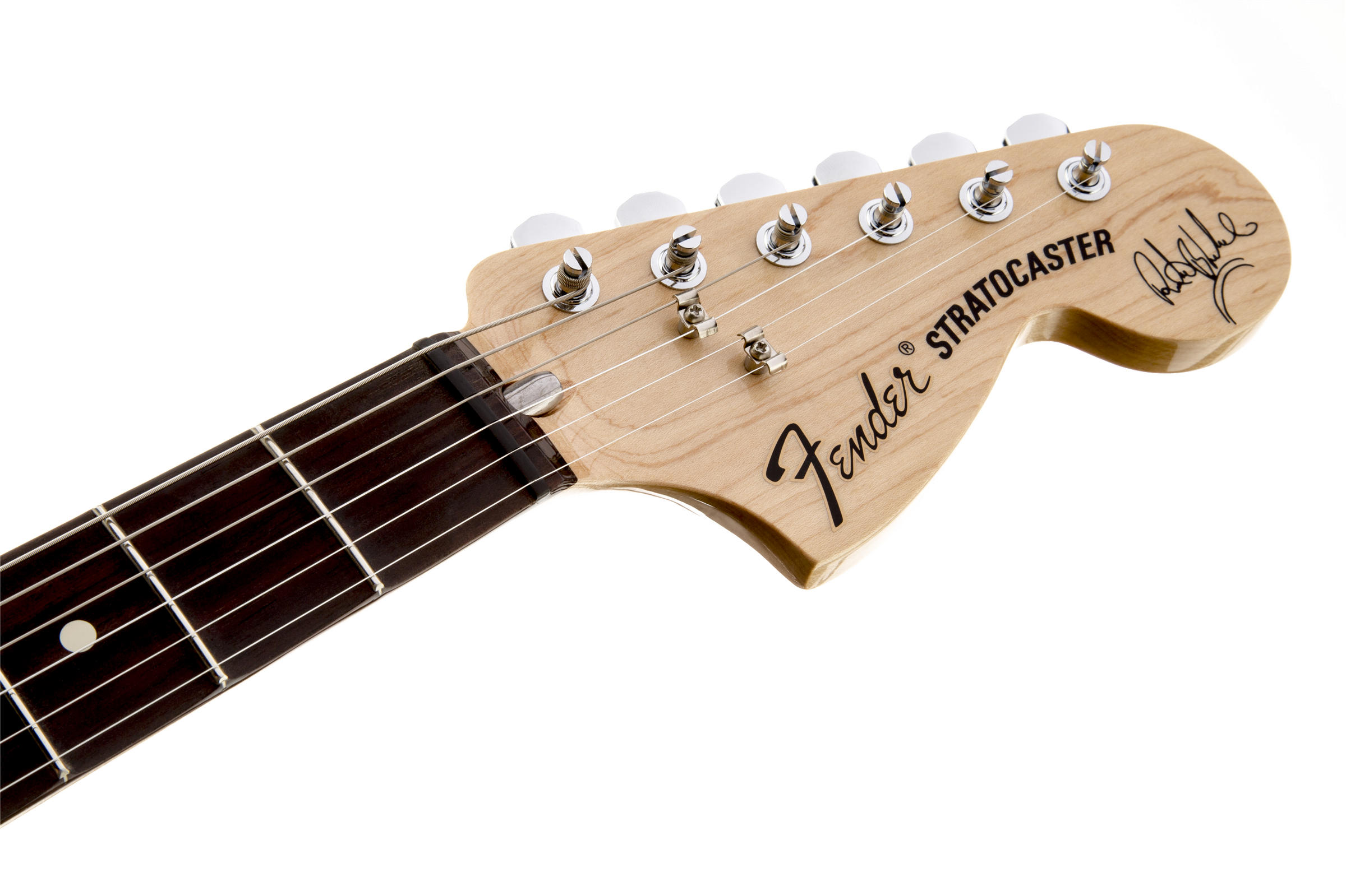 Ritchie Blackmore Stratocaster Scalloped Rosewood Fingerboard, Olympic Whiteヘッド画像